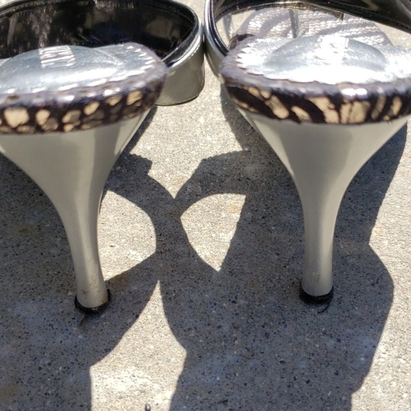 43. Carina evening sandals with zebra sole size 8 - Picture 5 of 6